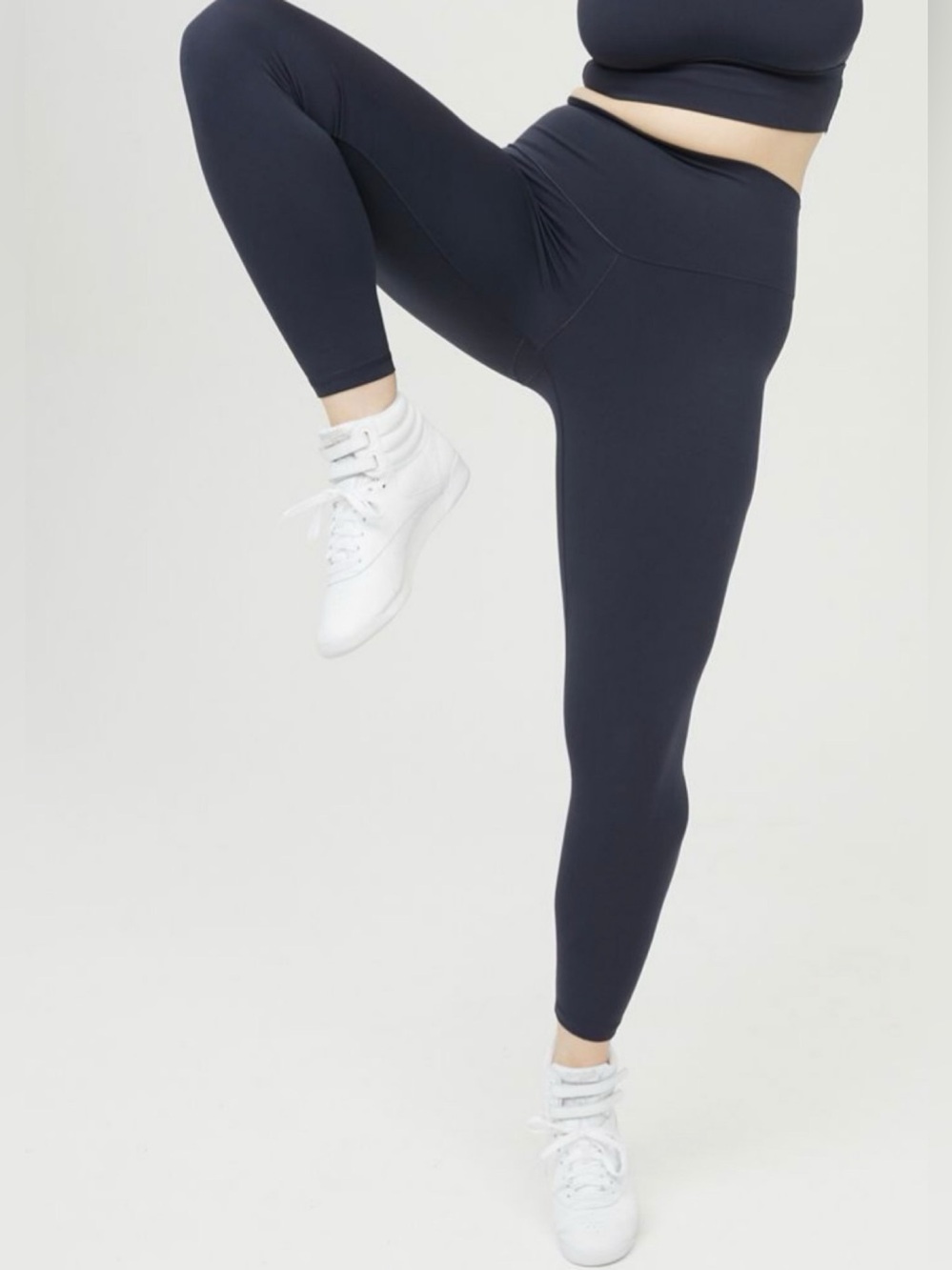 Offline by Aerie Real Me High Waisted Leggings in Steel Blue (Navy) Sz Large